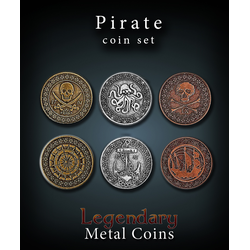 Metal Coins Pirate (24 st)