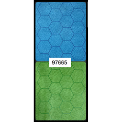 Megamat® 1” Reversible Blue-Green Hexes (34½” x 48” Playing Surface)