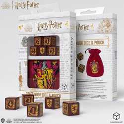 Harry Potter: Gryffindor Dice Set & Pouch (5)