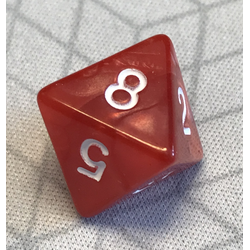 Pearl Dice: Red/White (D8)