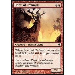 Magic löskort: New Phyrexia: Priest of Urabrask