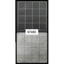 Megamat® 1” Reversible Black-Grey Squares (34½” x 48” Playing Surface)