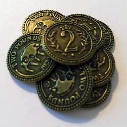 Scythe: Scythe Promo #10 - Metal $2 Coins (15)