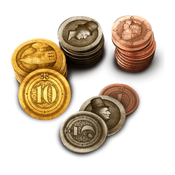 Industrial Metal Coin Set (50 st)